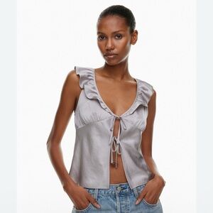 Aritzia Tonka Silk Blouse, NWT, Size XS